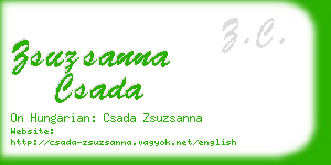 zsuzsanna csada business card